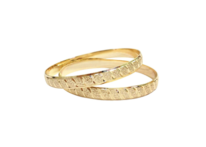 Gold Plated | Diamond Cut Bangles